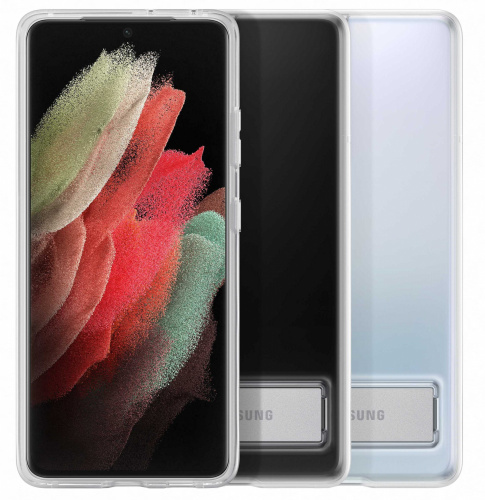 Чехол (клип-кейс) Samsung для Samsung Galaxy S21 Ultra Clear Standing Cover прозрачный (EF-JG998CTEGRU) фото 5