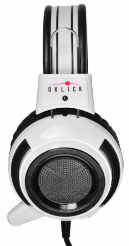 Наушники с микрофоном Оклик HS-G300 ARMAGEDDON белый/черный 2.2м мониторные оголовье (361558) фото 13