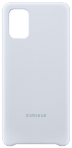 Чехол (клип-кейс) Samsung для Samsung Galaxy A71 Silicone Cover серебристый (EF-PA715TSEGRU)