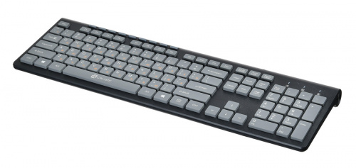 Клавиатура Оклик 480M черный/серый USB slim Multimedia (1067199) фото 9