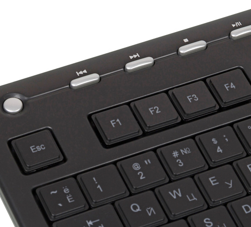 Клавиатура A4 KD-126-2 черный USB slim Multimedia LED фото 5