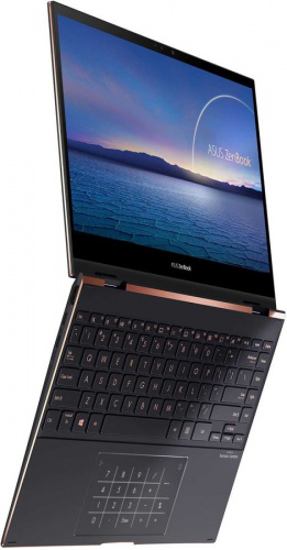 Трансформер Asus ZenBook Flip S UX371EA-HL152T Core i5 1135G7 8Gb SSD512Gb Intel Iris Xe graphics 13.3" OLED Touch UHD (3840x2160) Windows 10 black WiFi BT Cam фото 8