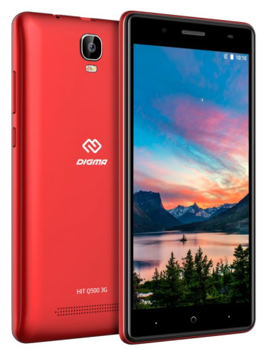 Смартфон Digma Q500 3G HIT 8Gb 1Gb красный моноблок 3G 2Sim 5" 480x854 Android 7.0 5Mpix WiFi GPS GSM900/1800 GSM1900 TouchSc MP3 FM microSD max32Gb фото 3