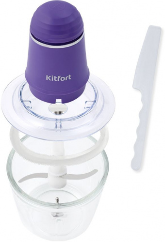 Измельчитель электрический Kitfort КТ-3016-1 0.5л. 200Вт фиолетовый фото 2