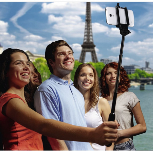 Штатив монопод Hama Moments 100 Selfie ручной черный металл (126гр.) фото 3