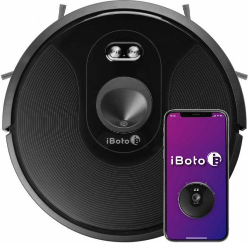 Пылесос-робот iBoto Smart C820W Aqua 28Вт черный фото 8