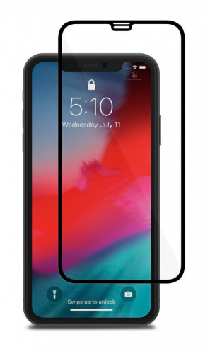 Защитное стекло для экрана Redline mObility черный для Apple iPhone 11 3D 1шт. (УТ000019255)