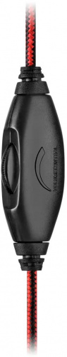 Наушники с микрофоном Sven AP-G007MV черный/красный 1.8м накладные оголовье фото 4