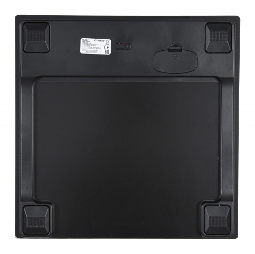 Весы напольные электронные Hyundai H-BS03327 макс.180кг черный фото 3