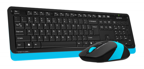 Клавиатура + мышь A4Tech Fstyler FG1010 клав:черный/синий мышь:черный/синий USB беспроводная Multimedia (FG1010 BLUE) фото 4