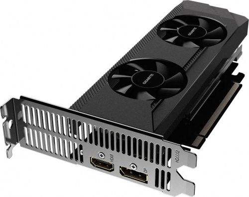 Видеокарта Gigabyte PCI-E 4.0 GV-R64D6-4GL AMD Radeon RX 6400 4096Mb 64 GDDR6 2039/16000 HDMIx1 DPx1 HDCP Ret low profile фото 2