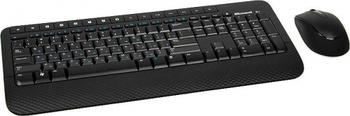 Клавиатура + мышь Microsoft 2000 клав:черный мышь:черный USB беспроводная Multimedia фото 13