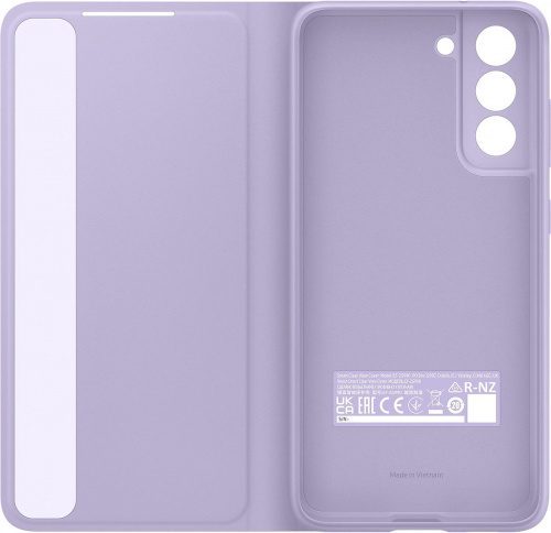 Чехол (флип-кейс) Samsung для Samsung Galaxy S21 FE Smart Clear View Cover фиолетовый (EF-ZG990CVEGRU) фото 2