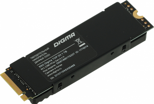 Накопитель SSD Digma PCIe 4.0 x4 1TB DGST4001TG33T Top G3 M.2 2280 фото 2