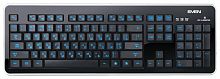 Клавиатура Sven Comfort 7400 EL черный/серебристый USB slim LED