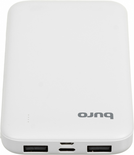 Мобильный аккумулятор Buro BP10E 10000mAh 2.1A 2xUSB белый (BP10E10PWH) фото 6