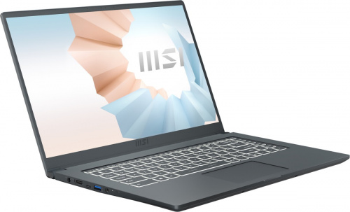 Ноутбук MSI Modern 15 A11SBU-476RU Core i7 1165G7 8Gb SSD512Gb NVIDIA GeForce MX450 2Gb 15.6" IPS FHD (1920x1080) Windows 10 Home grey WiFi BT Cam фото 4