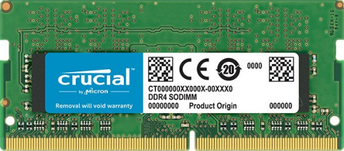 Память DDR4 8Gb 2666MHz Crucial CT8G4SFS8266 RTL PC4-21300 CL19 SO-DIMM 260-pin 1.2В single rank