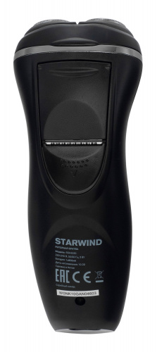 Бритва роторная Starwind SSH 4035 реж.эл.:3 питан.:аккум. черный/серебристый фото 11