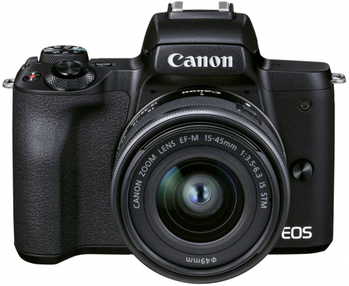 Фотоаппарат Canon EOS M50 Mark II черный 24.1Mpix 3" 4K WiFi EF-M15-45 IS STM EF-M55-200 IS STM LP-E12 (с объективом) фото 2