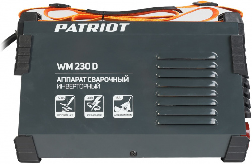 Сварочный аппарат Patriot WM230D инвертор ММА 10.7кВт фото 3