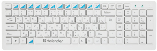 Клавиатура + мышь Defender Skyline 895 Nano клав:белый мышь:белый USB беспроводная фото 8