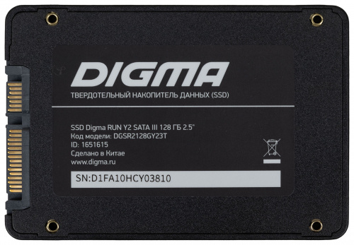 Накопитель SSD Digma SATA-III 128GB DGSR2128GY23T Run Y2 2.5" фото 12