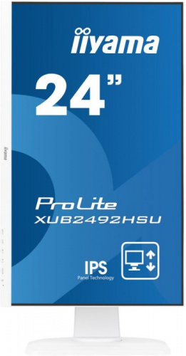 Монитор Iiyama 23.8" ProLite XUB2492HSU-W1 белый IPS LED 5ms 16:9 HDMI M/M матовая HAS Piv 1000:1 250cd 178гр/178гр 1920x1080 VGA DP FHD USB 5.4кг фото 7