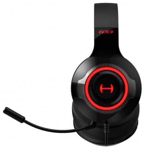 Наушники с микрофоном Edifier G33 черный/красный 2.5м мониторные USB оголовье фото 8