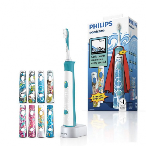 Зубная щетка электрическая Philips Sonicare For Kids HX6311/07 белый фото 3