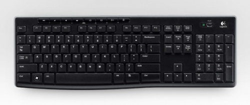 Клавиатура Logitech K270 черный/белый USB беспроводная Multimedia фото 3