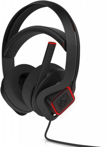 Наушники с микрофоном HP OMEN X Mindframe Headset черный/красный 1.8м мониторные USB оголовье (3XT27AA)