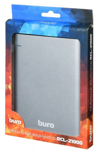 Мобильный аккумулятор Buro RCL-21000 21000mAh 2.1A серебристый фото 4