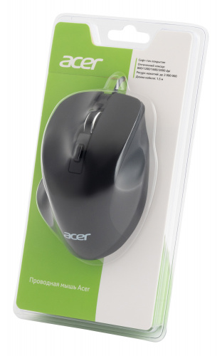 Мышь Acer OMW120 черный оптическая (2000dpi) USB (6but) фото 2