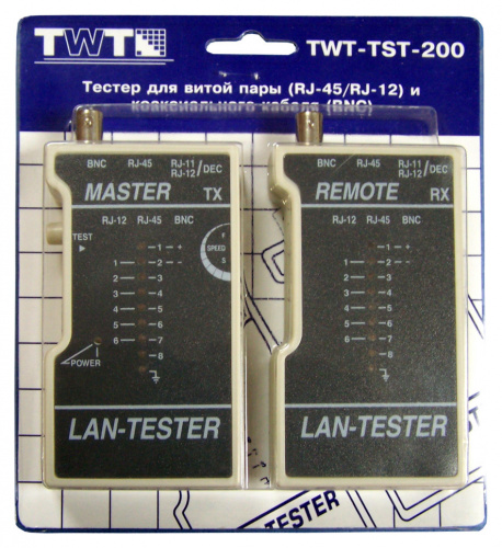 Тестер кабельный Lanmaster TWT-TST-200 фото 2