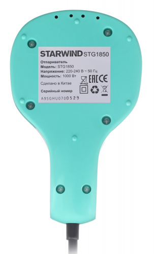 Отпариватель ручной Starwind STG1850 1000Вт черный/бирюзовый фото 9