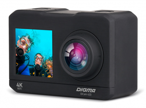 Экшн-камера Digma DiCam 420 черный фото 2