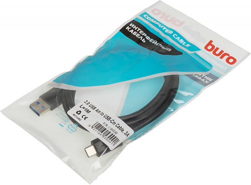 Кабель Buro BHP USB-TPC-1 USB (m)-USB Type-C (m) 1м черный фото 4