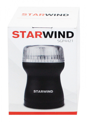 Кофемолка Starwind SGP4421 200Вт сист.помол.:ротац.нож вместим.:40гр черный фото 3