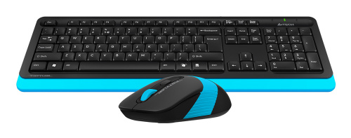 Клавиатура + мышь A4Tech Fstyler FG1010 клав:черный/синий мышь:черный/синий USB беспроводная Multimedia (FG1010 BLUE) фото 2
