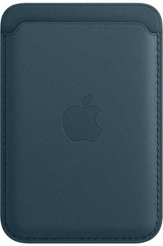 Чехол (футляр) Apple для Apple iPhone 12/12 Pro/12 mini/12 Pro Max Leather Wallet with MagSafe синий балтийский (MHLQ3ZE/A) фото 4