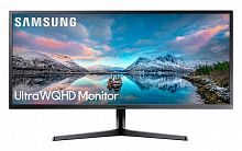 Монитор Samsung 34" S34J550WQI черный VA LED 4ms 21:9 HDMI матовая 3000:1 300cd 178гр/178гр 3440x1440 DisplayPort WQHD 6.9кг