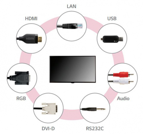 Панель LG 43" 43SE3KE-B черный IPS LED 12ms 16:9 DVI HDMI M/M матовая 350cd 178гр/178гр 1920x1080 FHD USB 12.5кг фото 7