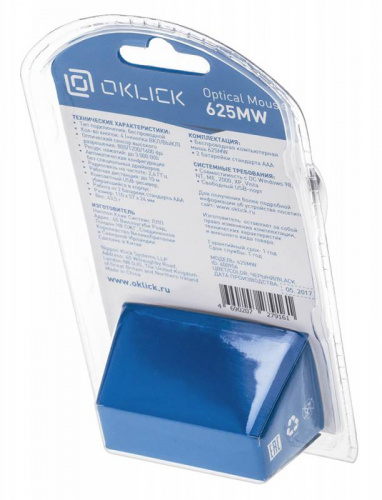 Мышь Oklick 625MW черный оптическая (1600dpi) беспроводная USB (3but) фото 4