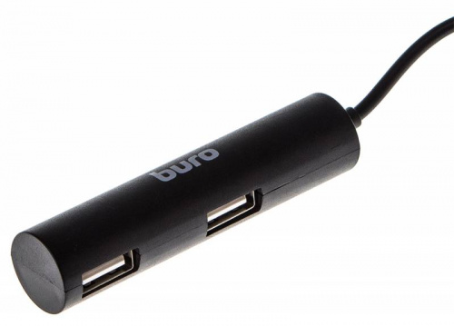 Разветвитель USB 2.0 Buro BU-HUB4-0.5R-U2.0 4порт. черный фото 5