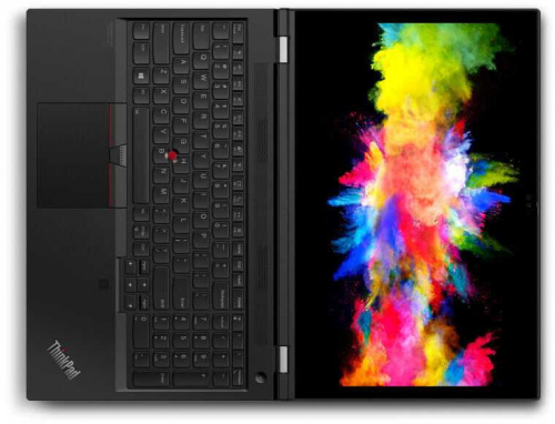 Ноутбук Lenovo ThinkPad P15 Core i7 10750H/16Gb/SSD512Gb/NVIDIA Quadro T1000 4Gb/15.6"/IPS/FHD (1920x1080)/Windows 10 Professional/black/WiFi/BT/Cam фото 2