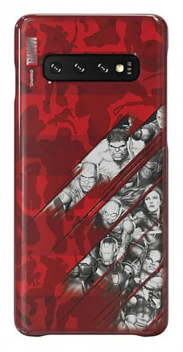 Чехол (клип-кейс) Samsung для Samsung Galaxy S10 Marvel Case AvComics красный (GP-G973HIFGKWI)