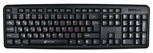 Клавиатура Оклик 90M черный USB фото 6