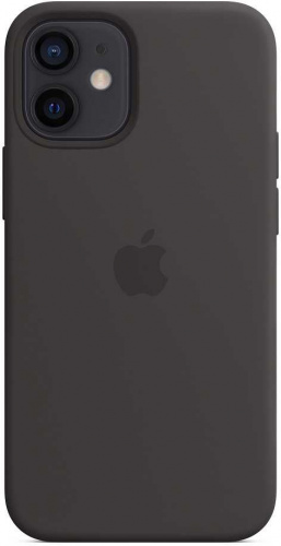 Чехол (клип-кейс) Apple для Apple iPhone 12 mini Silicone Case with MagSafe черный (MHKX3ZE/A) фото 5
