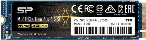 Накопитель SSD Silicon Power PCI-E x4 1Tb SP01KGBP44US7005 M-Series UD70 M.2 2280